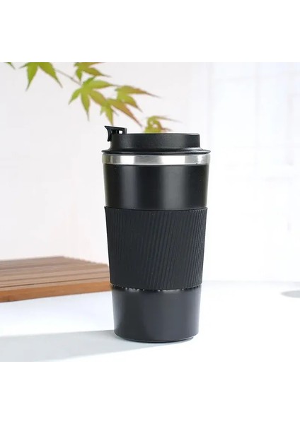 380ML 510ML Paslanmaz Çelik Kahve Fincanı Termal Kupa Garrafa Termica Cafe Copo Termo Caneca Kaymaz Seyahat Arabası Yalıtımlı Bottlecapity380MLSiyah (Yurt Dışından)