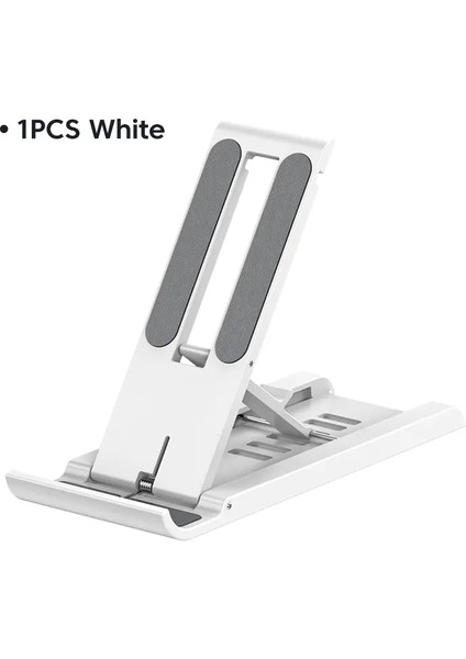 Katlanabilir Tablet Cep Telefon Masaüstü Telefon Stand Ipad iPhone Samsung Masa Tutucu Ayarlanabilir Masa Braketi Akıllı Telefon Standcolor1 Pcs Beyaz (Yurt Dışından)