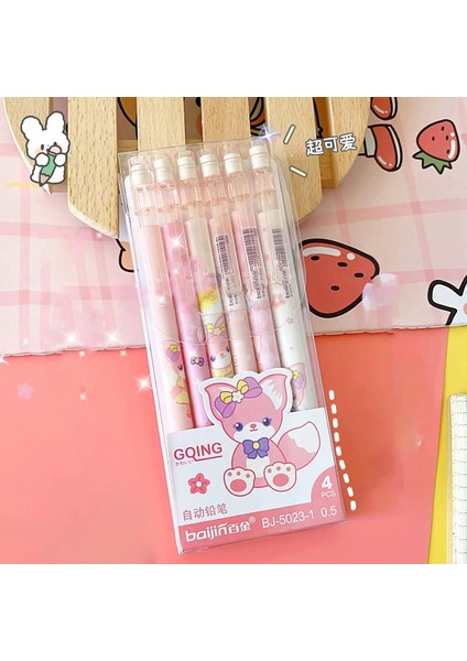 Sevimli Peach Dinozor Dolunlu Mekanik Kalemler Dolunlu Silgiler Silgileri Kawaii Otomatik Kalemler Kore Kırtasiye Okul Ofis G (Yurt Dışından)