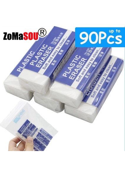 1-90PCS 2b Kalem Silgileri Yumuşak Büyük Pvc Kauçuk Silgi Okul Ofis Çocukları Çizim Toplu Eskizler Sınav Düzeltme Boyama Sanat 10 Pcs (Yurt Dışından)