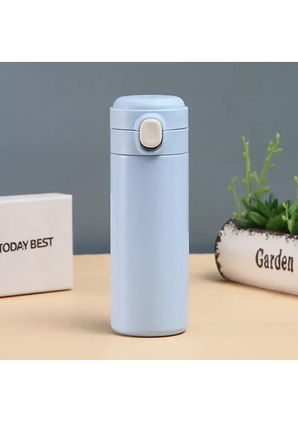 Akıllı Termos Kupa Mini Paslanmaz Çelik Termos Kupası Taşınabilir Sızıntı Geçirmez Filtre Su Vakumlu Çay Kahve Şişesi Kupası Kapasite320MLMavi (Yurt Dışından)