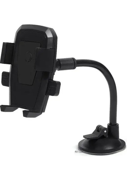 Araba Telefon Tutucu Braket Montaj Kupası Tutucu Evrensel Araba Emme Ön Cam Telefon Kilitli Araba Accessories Siyah (Yurt Dışından)