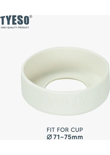 Tyeso 600ML Tumbler Paslanmaz Çelik Kahve Termos Kupası Araç Yalıtımlı Şişe Sızdıran Termos Çift Duvar Kişisi Vakum Şişesi Kapasite600MLTS71-COASTER-BEYAZ (Yurt Dışından)