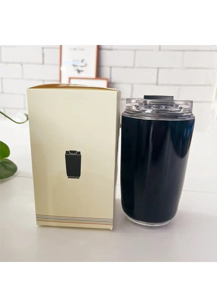 Paslanmaz Çelik Vakum Şenlikler Içme Ketletumbler Termos Fincan Sütlü Beyaz Kahve Kupa Araba Yalıtımlı Su Şişesi Travelcapacity240ML-40OZBEYAZ-240ML (Yurt Dışından)