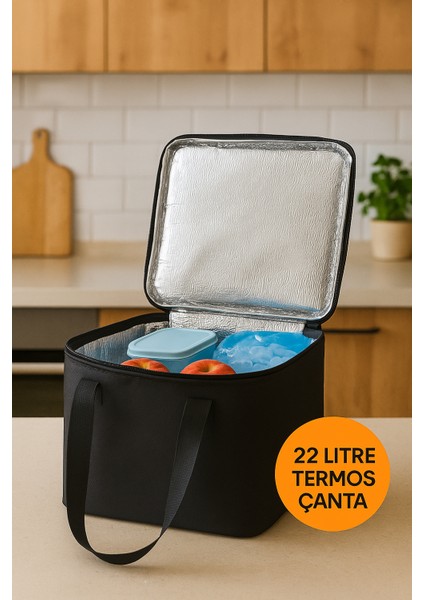 22 Litre Termos Çanta | Yalıtımlı Plaj, Piknik, Kamp ve Günlük Kullanıma Uygun
