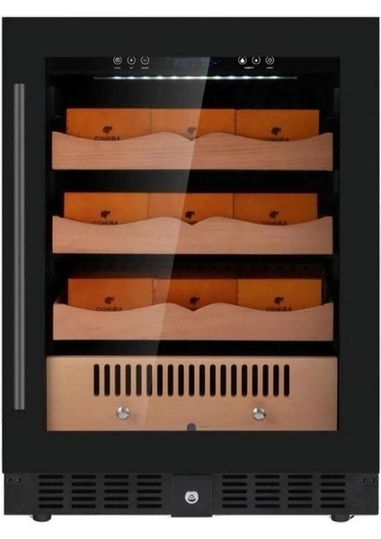 650’LIK Elektronik Nemlendiricili Puro Dolabı – Humidor - LS-CIG650BU