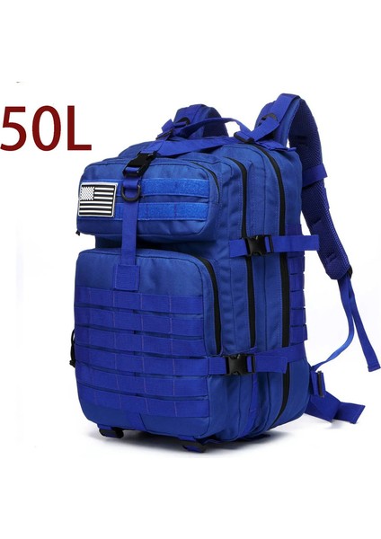 30L/50L 1000D Naylon Su Geçirmez Trekking Balıkçı Av Çantası Sırt Çantası Açık Sıralama Çakası Taktik Spor Kampı Yürüyüş: Siyah (50L) (Yurt Dışından)