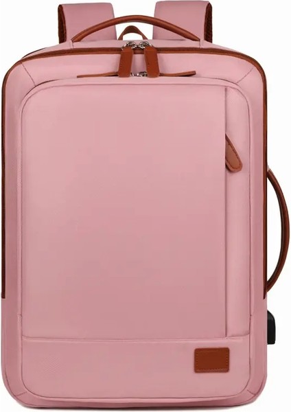 Oxford Spinning Sırt Çantası Moda Çok Çok Kapasiteli Backpack Unisex Modaya Düzenli Öğrenci Sırt Çantası Renk: Pembe (Yurt Dışından)