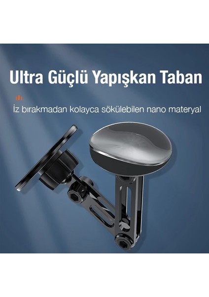 Ally CZY-F82Y 360 ° Dönebilen Magsafe Araç Içi Telefon TUTUCU-(5775) - EMY3969-8729 modelleri
