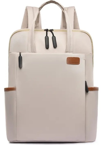 Çok Fonksiyonlu Seyahat Çantası Oxford Büyük Kapasiteli Üniversite Öğrenci Sırt Çantası Moda Çantası Seyahat Su Geçirmez Iş Backpackcolor: Fildişi (Yurt Dışından)