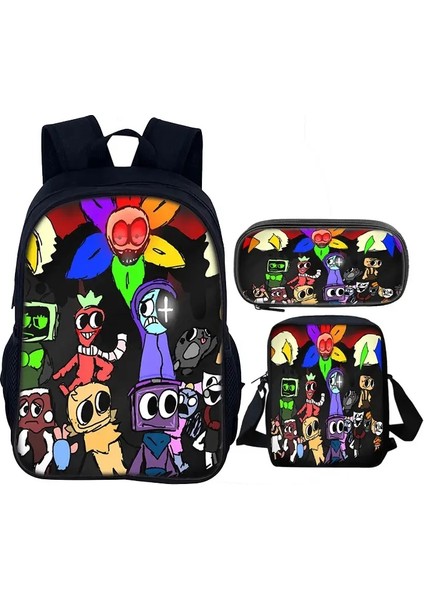 Dandys World Sırt Çantası Çocuklar Okul Çantası Oyunu Karikatür Omuz Omuz Çantası Kalem Kılıf Mochila Öğrenci Arka Paket Çantalar Erkek Kız Sırt Çantası Hediye Renk: 5 (Yurt Dışından)