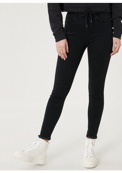 Skinny Fit Dar Kesim Yüksek Bel Esnek Jean Kot Pantolon fırsatları