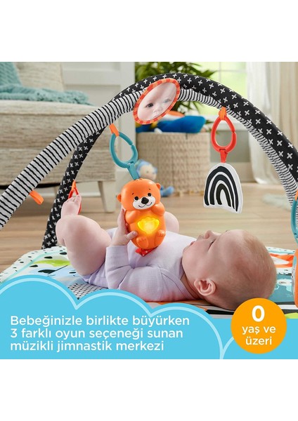 Neşeli Hayvanlar 3'ü 1 Arada Jimnastik Merkezi Oyun Halısı