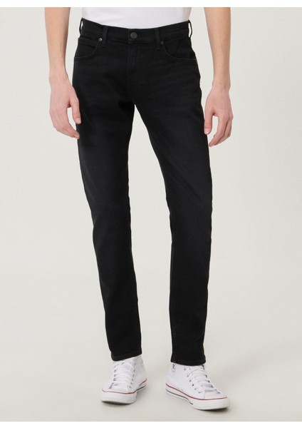 Luke Slim Fit Düşük Bel Siyah Erkek Jean Pantolon fırsatları
