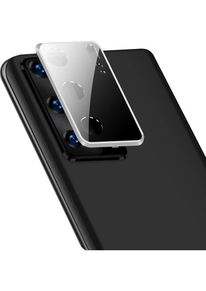 Huawei P40 Kamera Koruma Cam+ Metal Lens Full Set BIRLEŞIK-(5775) - EMY5029-6766