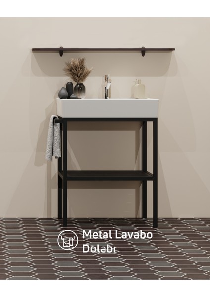 Arya Lavabo Dolabı 70 cm Siyah fiyatları