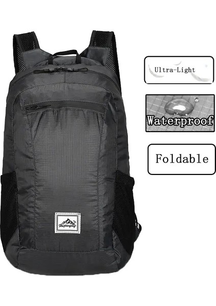 Hafif Taşınabilir Seyahat Sırt Çantası Erkekleri Açık Yolda Yürüyüş Katlanır Çanta Paketi Bisiklet Sırt Çantaları Su Geçirmez Ultralight Katlanabilir Bagscolor: Siyah (Yurt Dışından)