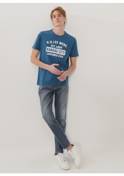 Erkek Austin Açık Gri Straight Fit Normal Bel Düz Paça Esnek Jean Pantolon fiyatları