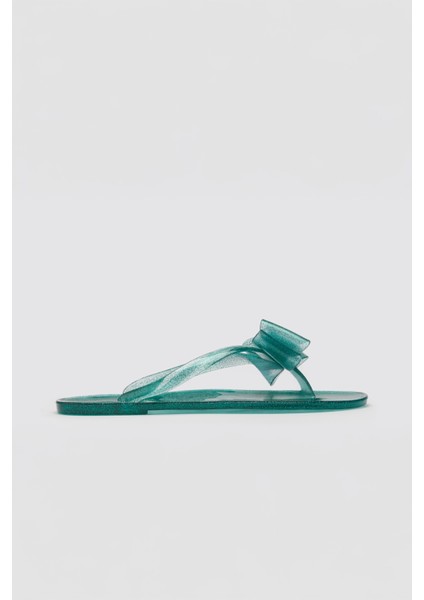 Glorıa Simli Yeşil Bayan Plaj Terliği fiyatları