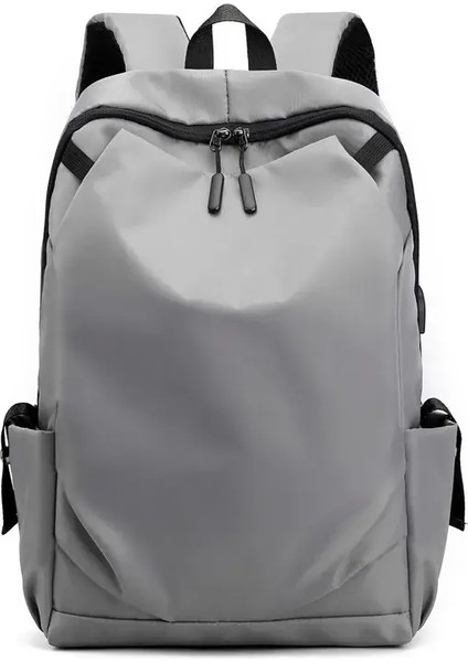 Erkekler Okul Sırt Çantası Su Geçirmez Naylon Sırt Çantaları USB Şarj Dizüstü Çantası Kitaplar Için Büyük Kapasiteli Sırt Çantası Açık Mekan Seyahat 2025COLOR: Siyah (Yurt Dışından)