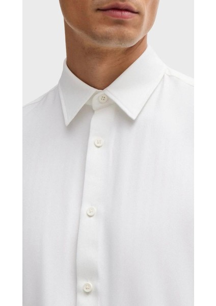 Beyaz Slim Fit Klasik Erkek Gömlek modelleri