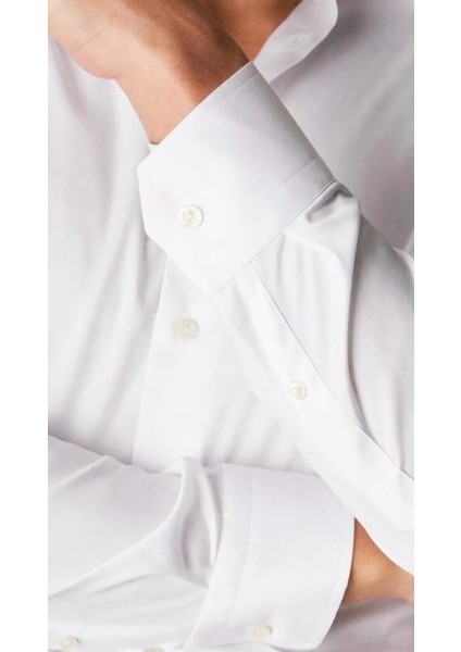 Beyaz Slim Fit Klasik Erkek Gömlek indirimleri