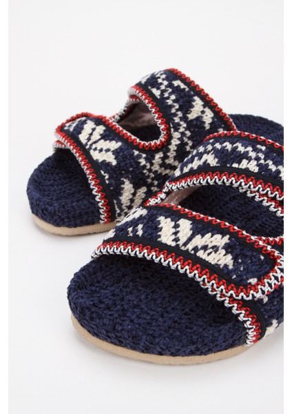 Çinta Lacivert Kardesen Ev Terliği