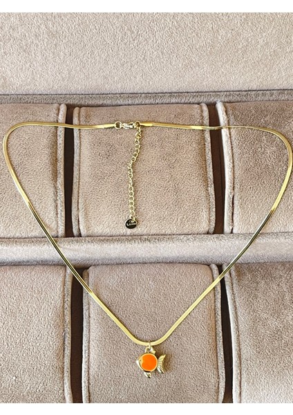 316 L Çelik Özel Tasarım Renkli Balık Paslanmaz Kararmaz Çelik Kolye modelleri