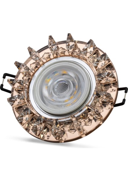 Noas YL65 1687 Podos LED Çerçeveli 4000K Kristal Cam Spot Kasa - Priz ve Anahtar Için Uyumlu Çerçeve
