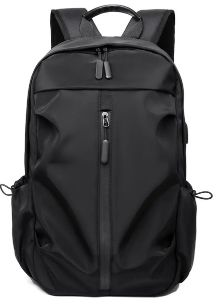 Erkek ve Kadınlar Su Geçirmez Öğrenci Sırt Çantaları, USB ile Hafif Seyahat Bilgisayar Sırt Çantaları, Boş Backpackscolor: Gri (Yurt Dışından)