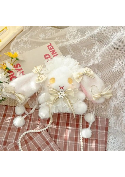Y2K Kore Kawaii Kedi Lolita Çanta Sevimli Pu Omuz Çantası Kızlar Şeffaf Cep Harajuku Crossbody Bag Kadın Moda Sırt Çantaları Renk: B-Sarı (Yurt Dışından)