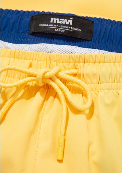 Sarı Kısa Deniz Şortu 0911892-30733