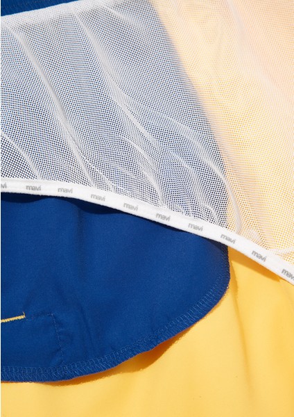 Sarı Kısa Deniz Şortu 0911892-30733