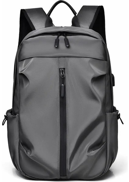 Büyük Kapasiteli Erkek ve Kadın Sırt Çantaları, Şık ve Basit Gündelik Çantalar, Hafif Bilgisayar Çantaları ， Backpacks-Llcolor Gidip Gelme: Gri (Yurt Dışından)