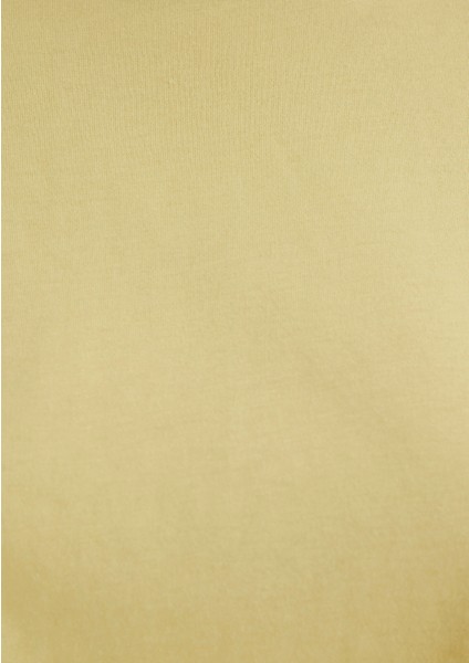 Sarı Crop Basic Tişört 1613072-71285