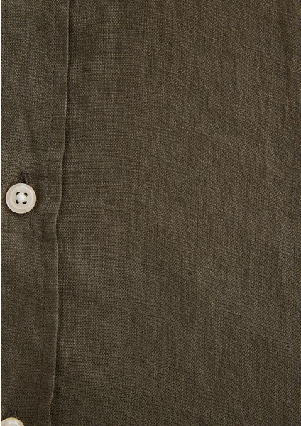 Haki Keten Gömlek 0211466-71546