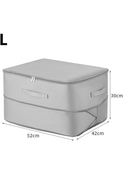 Sıkıştırma Toz Geçirmez Organizer Depolama Çantası Büyük Kapasiteli Nem Korumalı Kıyler Yorgan Hareketli Torba Kendi Sıkıştırma Organizatörleri: L/renk: 1pc Gri-L (Yurt Dışından)