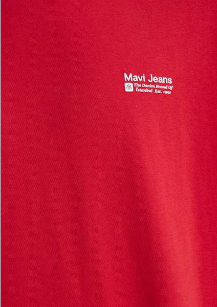 Mavi Jeans Baskılı Kırmızı Tişört 0612591-70476