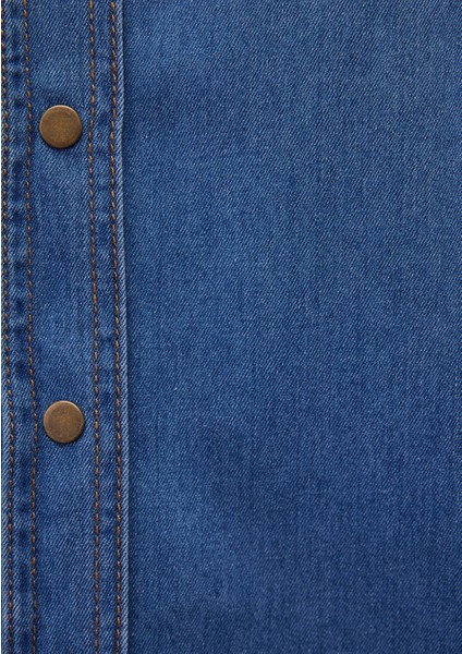 Lacivert Denim Gömlek 1210959-85481