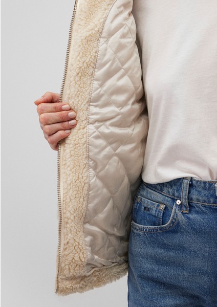 Rubina 90lar Açık Mavi Suni Kürklü Jean Ceket 1110278-88589