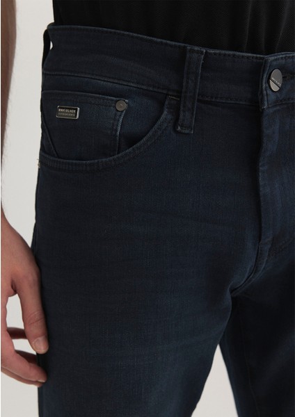 Jake Mavi Black Puslu Gece Mavisi Jean Pantolon 0042227245