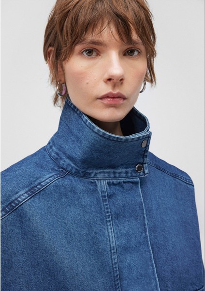 Dik Yaka Denim Ceket 1110567-70807