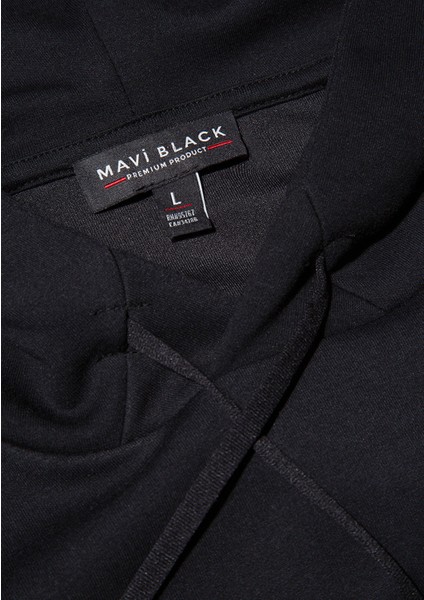 Kapüşonlu Siyah Sweatshirt 0S10250-900