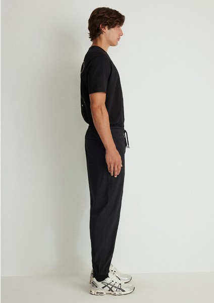 Beli Lastikli Siyah Jogger Pantolon 0010190-900