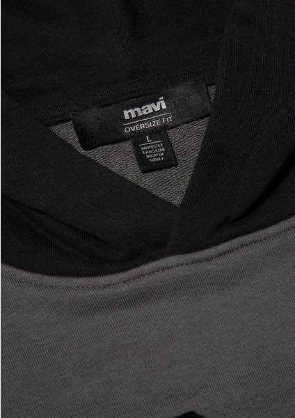 1991 Baskılı Antrasit Sweatshirt 0S10166-70088