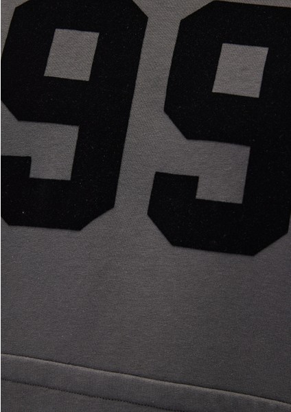 1991 Baskılı Antrasit Sweatshirt 0S10166-70088