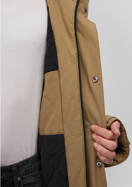 Kapüşonlu Kahverengi Parka 0110471-70377