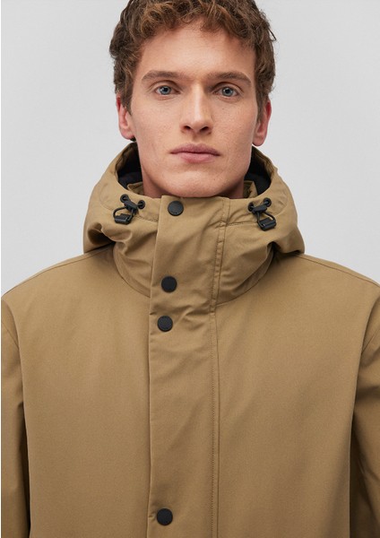Kapüşonlu Kahverengi Parka 0110471-70377