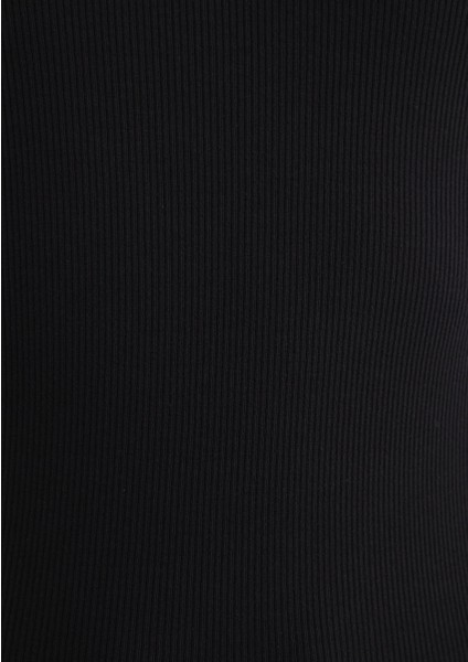 Halter Yaka Siyah Basic Atlet 1612462-900