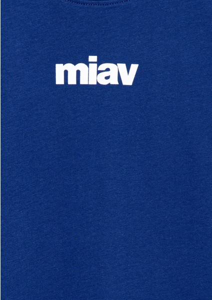 Miav Baskılı Lacivert Çocuk Tişört 6633270722